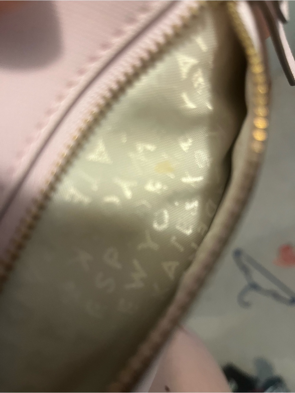 kate spade Pale Blush Leather Wristlet with Gold Hardware - Picture 5 of 5